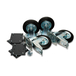 Roulettes 6'' (fourniture seulement) & kit de fixation ARMORGARD - CAS