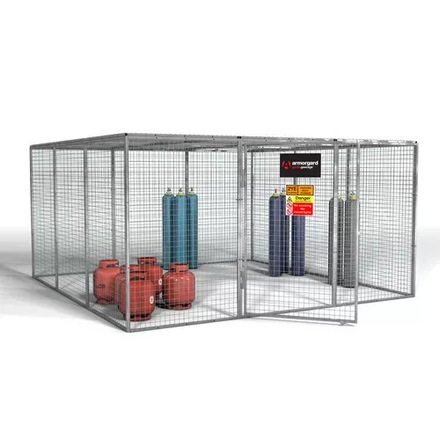 Cage de stockage bouteilles de gaz 3612x3666x1831 gorilla ARMORGARD - GGC16