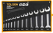 Kit 12 cles mixte ouverte (15165) TOLSEN - 100107