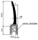 Joint a levre 44.5x8 au m BUISARD - 613101