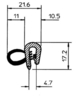 Joint boudin bi composant 11x4.7mm BUISARD - 613201