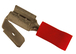 Bte 100 cosses plat f/m rouge 6.3x0.8 BUISARD - 712328