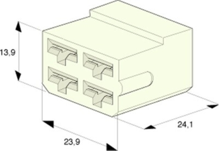 Bte 25 connecteurs p/cosses femelle BUISARD - 712407