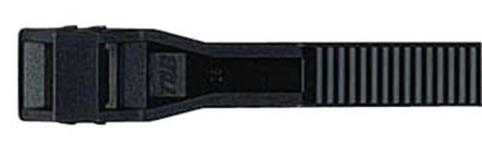 100 colliers de serrage 9x180mm noir uv BUISARD - 714115