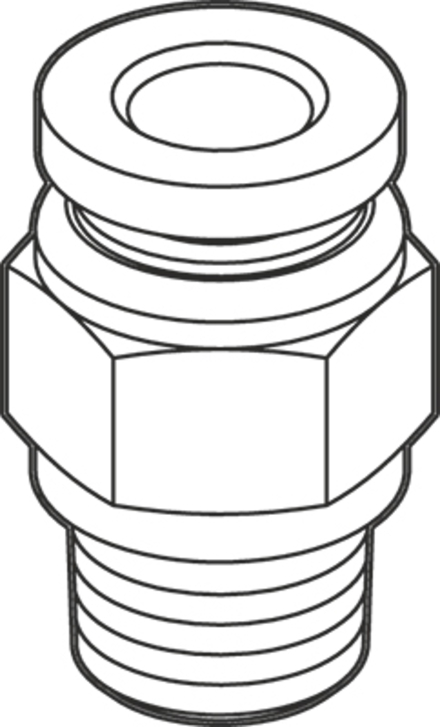 Raccord pneum. (droit) BUISARD - 717494