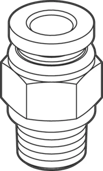 Raccord pneum. (droit) BUISARD - 717494