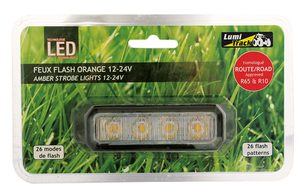 Feu penetration 4 led plat orange lumitrack - 722153