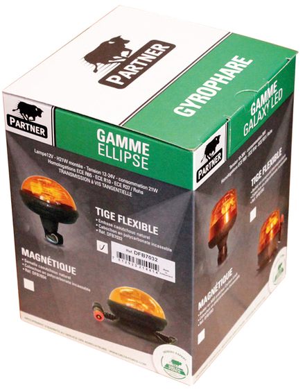 Gyrophare ellipse flex h21w 12v delta force - 724283