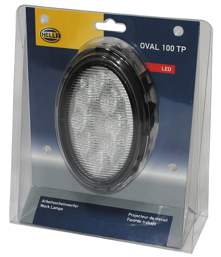 Phare de travail oval 100 8 led 1700lm large lat.therm.dt - 724462