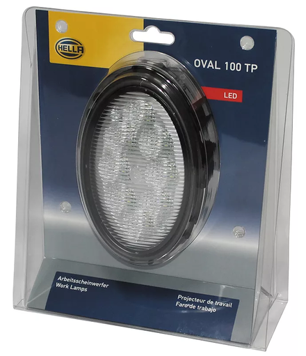 Phare de travail oval 100 8 led 1700lm large lat.therm.dt - 724462