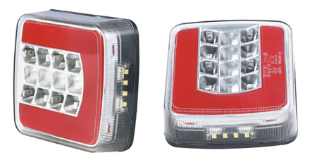 Kit 2 feux ar. led 4f sort. cable sous coque BUISARD - 724553