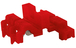 Porte fusible std auto denud.rouge BUISARD - 725194