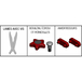 Kit lames+boulon.+amort.p/737185 BUISARD - 737186