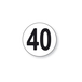 DISQUE 40 KM/H ADHESIF - BUISARD - 743435