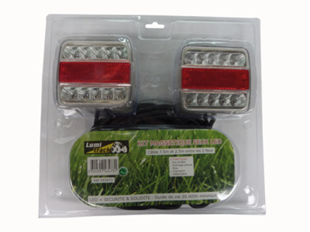 Kit sign. 2 feux ar led al.7.5m sous coque BUISARD - 743473