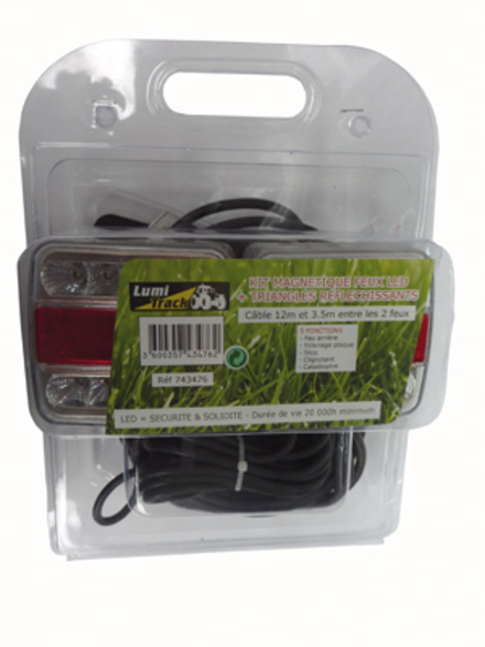Kit signal. 2 feux led al.12m +2 trian. sous coque BUISARD - 743476