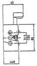 Serrure int. p/ porte cote oppose BUISARD - 781026