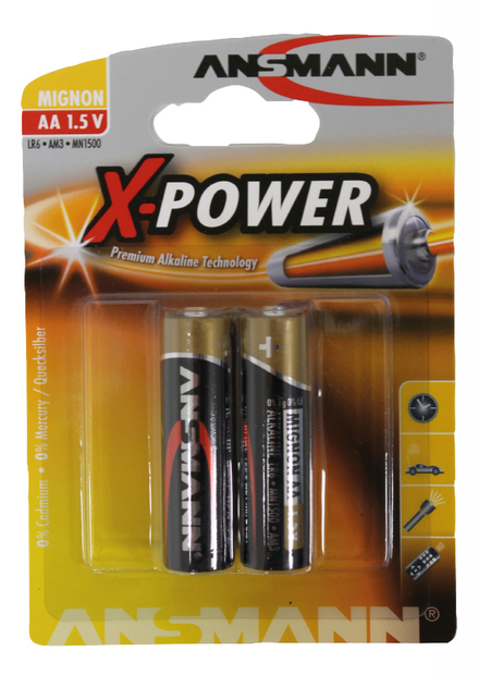 Blister 2 piles lr6 aa 1.5v BUISARD - 981048