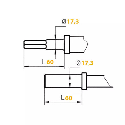 PIC 17,3X60/SK6-B3DA LG 270MM - SULLAIR - 27432