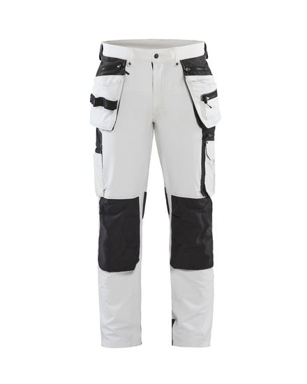 Pantalon peintre stretch 4D Blåkläder 1079 Blanc/Gris foncé Blaklader - 107916451098C