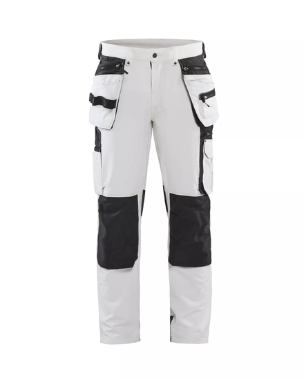 Pantalon peintre stretch 4D Blåkläder 1079 Blanc/Gris foncé Blaklader - 107916451098C