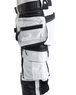 Pantalon peintre stretch 4D Blåkläder 1079 Blanc/Gris foncé Blaklader - 107916451098C