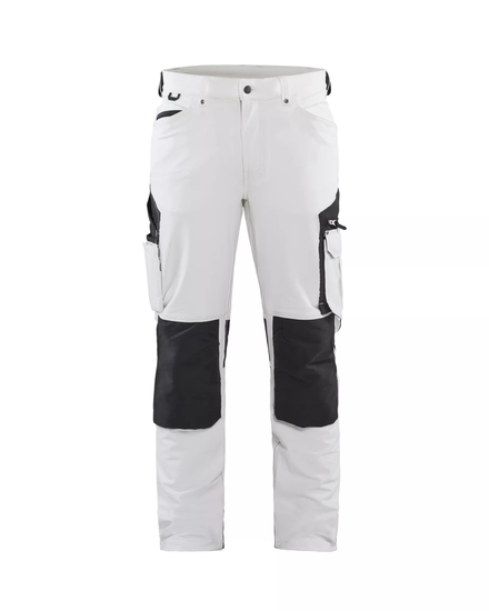 Pantalon peintre stretch 4D Blåkläder 1089 Blanc/Gris foncé Blaklader - 108916451098C