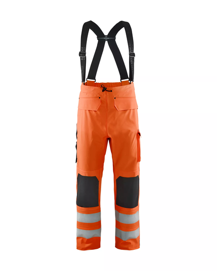 Pantalon de pluie à bretelles haute-visibilité niveau 2 Blåkläder 1302 Orange fluo Blaklader - 130220035300