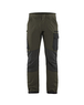 Pantalon maintenance stretch 4D Blåkläder 1422 Vert Kaki/Noir Blaklader - 142216454599C