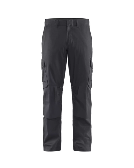 Pantalon industrie avec poches genouillères stretch 2D Blåkläder 1448 Gris moyen/Noir Blaklader - 144818329699C