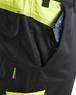 Pantalon industrie avec poches genouillères stretch 2D Blåkläder 1448 Noir/Jaune fluo Blaklader - 144818329933C