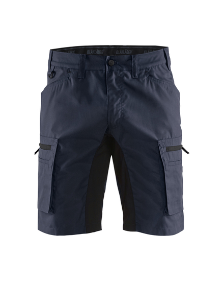 Short maintenance +stretch Blåkläder 1449 Marine foncé/Noir Blaklader - 144918458699C
