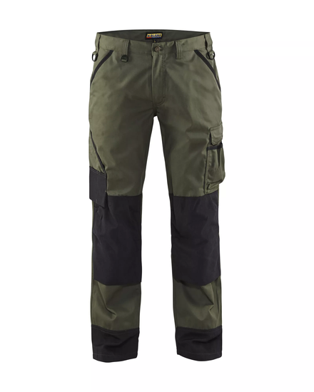 Pantalon paysagiste Blåkläder 1454 Vert armée/Noir Blaklader - 145418354699C