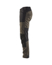 Pantalon maintenance +stretch Blåkläder 1456 Vert Kaki/Noir Blaklader - 145618454599C