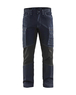 Pantalon maintenance denim +stretch Blåkläder 1459 Marine/Noir Blaklader - 145911428999C