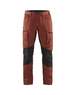 Pantalon maintenance +stretch Blåkläder 1459 Rouge brique/Noir Blaklader - 145918455999C
