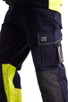 Pantalon Multinormes Blåkläder 1478 Marine/Jaune fluo Blaklader - 147815148933C