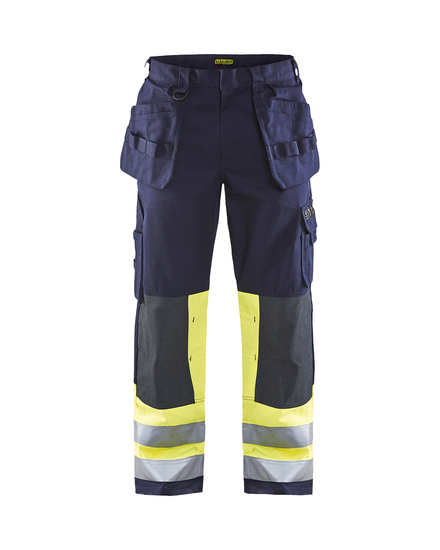Pantalon artisan multinormes Blåkläder 1479 Marine/Jaune fluo Blaklader - 147915148933C