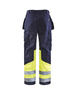 Pantalon artisan multinormes Blåkläder 1479 Marine/Jaune fluo Blaklader - 147915148933C