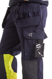 Pantalon artisan multinormes Blåkläder 1479 Marine/Jaune fluo Blaklader - 147915148933C