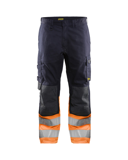 Pantalon multinormes inhérent Blåkläder 1488 Marine/Orange fluo Blaklader - 148815138953C