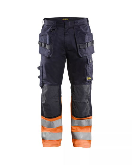 Pantalon multinormes inherent Blåkläder 1489 Marine/Orange fluo Blaklader - 148915138953C