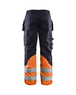 Pantalon multinormes inherent Blåkläder 1489 Marine/Orange fluo Blaklader - 148915138953C