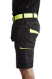 Short maintenance avec poches flottantes Blåkläder 1494 Noir/Jaune fluo Blaklader - 149413309933C