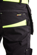 Short maintenance avec poches flottantes Blåkläder 1494 Noir/Jaune fluo Blaklader - 149413309933C