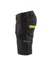 Short maintenance avec poches flottantes Blåkläder 1494 Noir/Jaune fluo Blaklader - 149413309933C