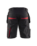 Short maintenance avec poches flottantes Blåkläder 1494 Noir/Rouge Blaklader - 149413309956C