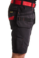 Short maintenance avec poches flottantes Blåkläder 1494 Noir/Rouge Blaklader - 149413309956C