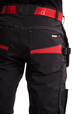 Short maintenance avec poches flottantes Blåkläder 1494 Noir/Rouge Blaklader - 149413309956C