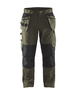 Pantalon maintenance +stretch avec poches flottantes Blåkläder 1496 Vert Kaki/Noir Blaklader - 149613304599C